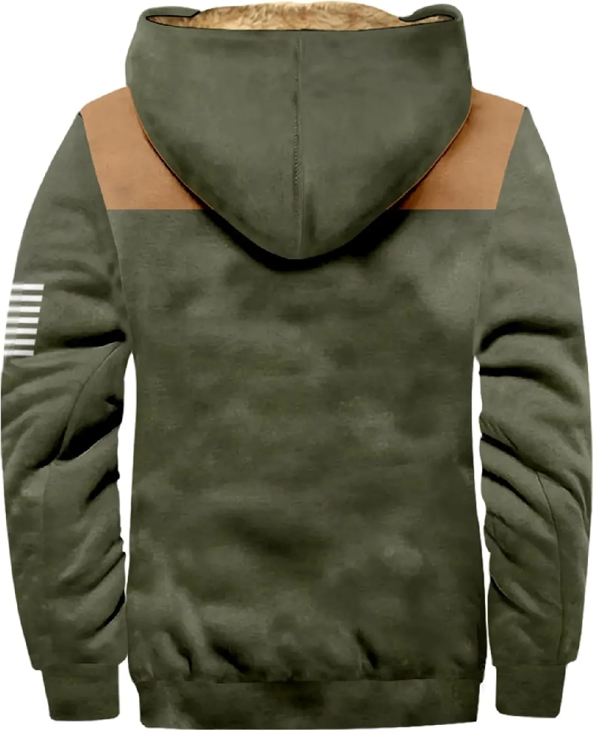 Men's Active Hoodies Jacket 2025 Winter Warm Thick Zip Big and Tall Warm Trucker Pullover with Hooded Coats Outwear