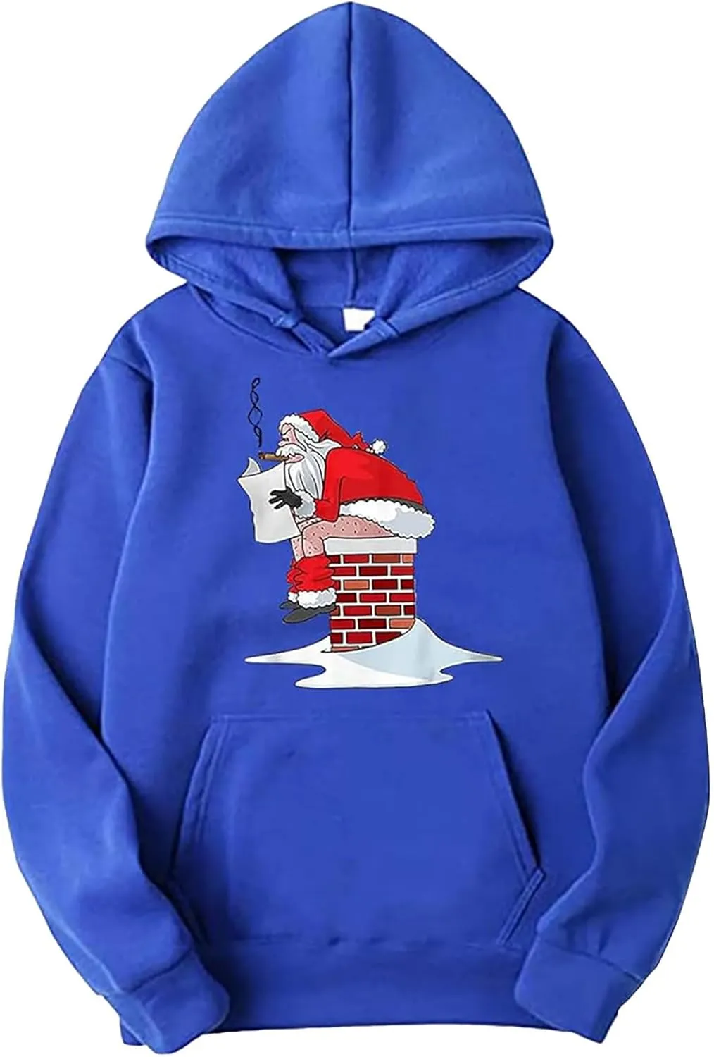 Men's Athletic Hoodie Tracksuit Funny Christmas Tracksuit 2 Piece Funny Reindeer Santa Casual Athletic Jogging Suits