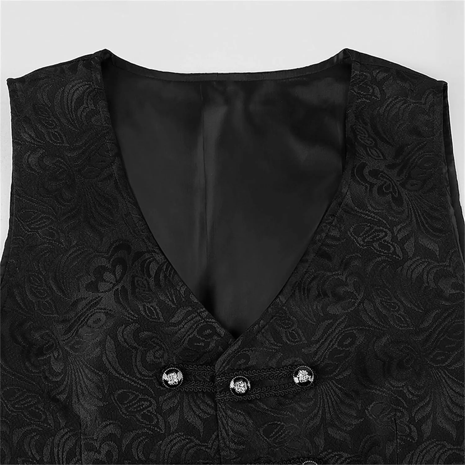 Men's Gothic Jackets Court Jacquard Tuxedo Slim Vintage Coats Victorian Steampunk Overcoat Halloween Party Outerwear