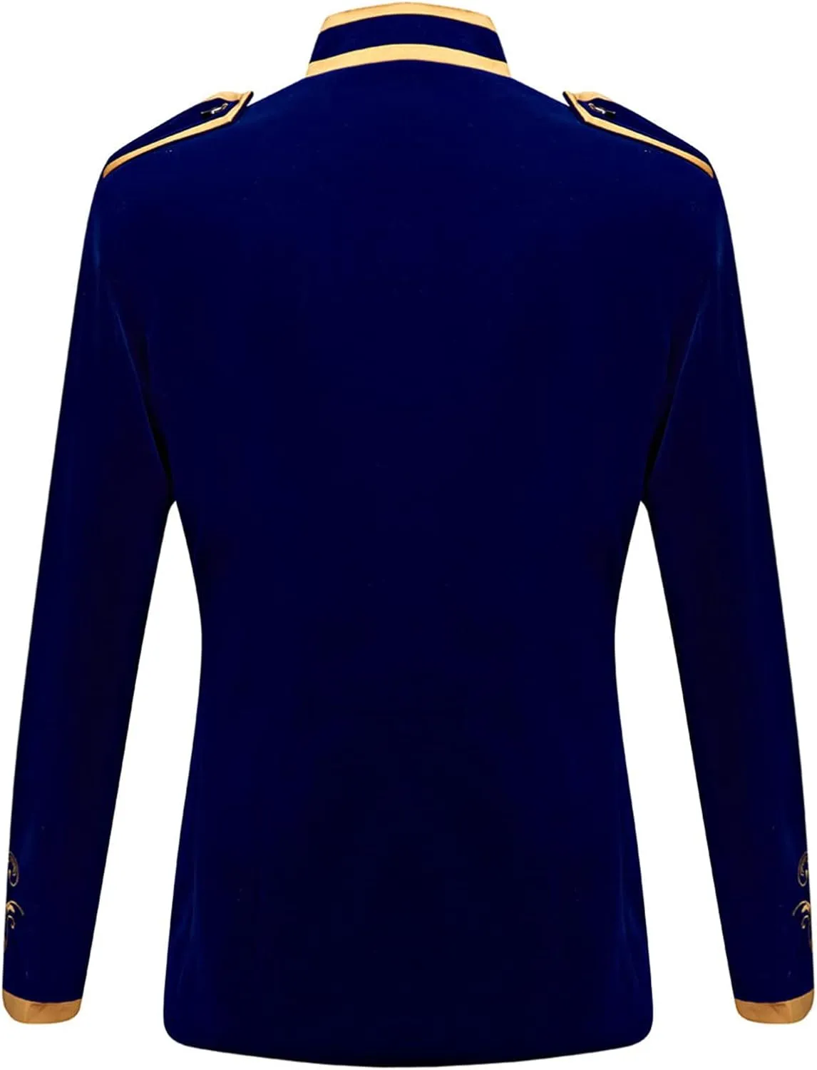 Men's Stylish Prince Velvet Blazer Slim Fit Gold Embroidery Jacket Suit Court Uniform Costume Tux Dress Suits