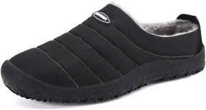 Men's Women's Indoor Outdoor Warm Velvet Winter Slippers for Home Street Walking