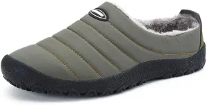 Men's Women's Indoor Outdoor Warm Velvet Winter Slippers for Home Street Walking
