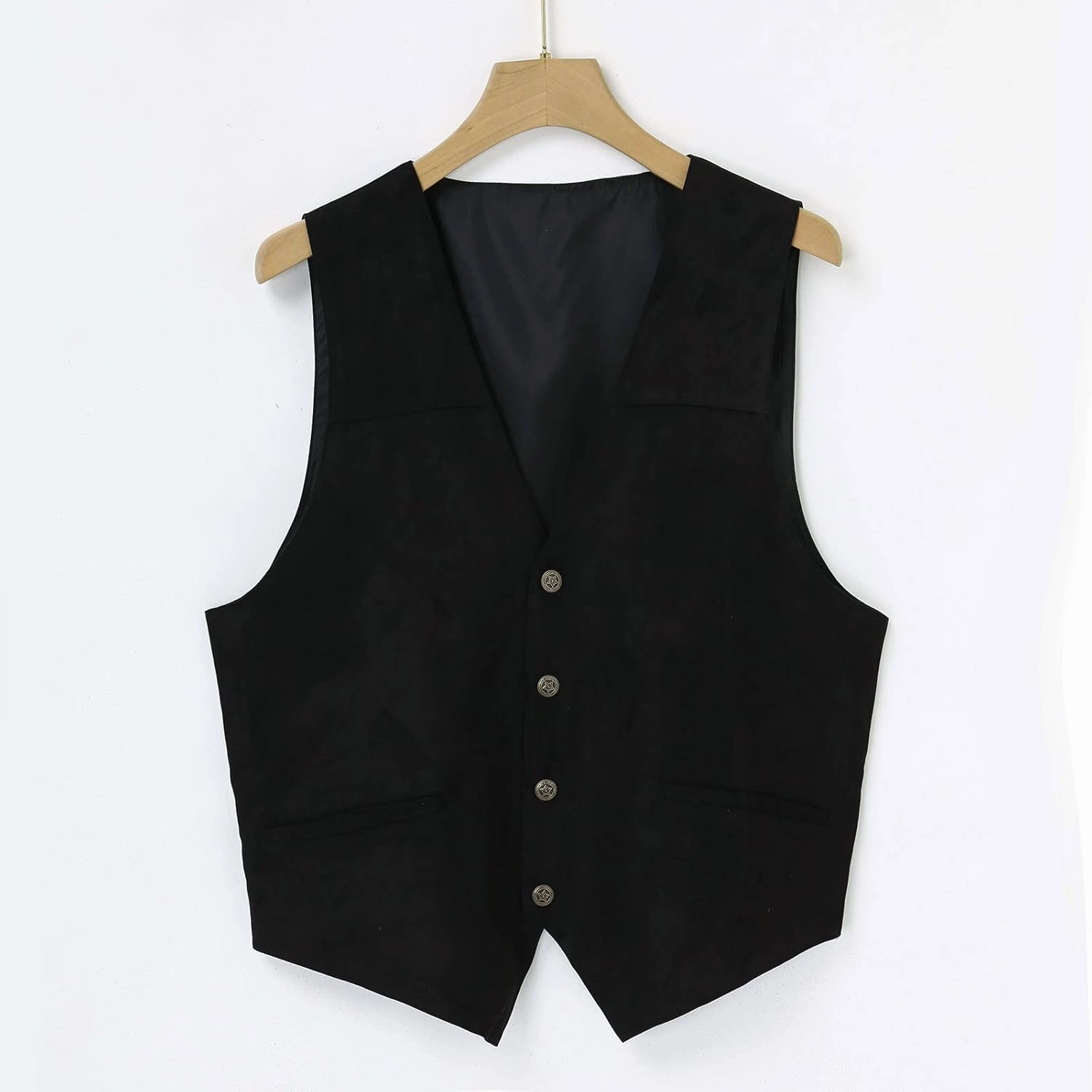 Mens Vests Leather V Neck Pocket Retro Color Vest Blouse With Button Purple Vest Brown Vest Men Black Mens Dress
