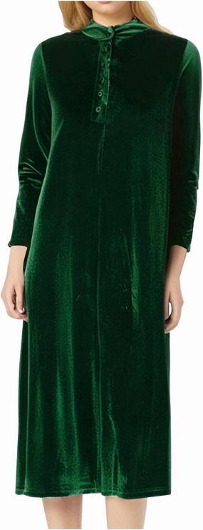 Midi Dresses for Women，Casual Velvet Spring Dresses Crewneck Loose Pleated Long Sleeve Dress for Date Night Wedding