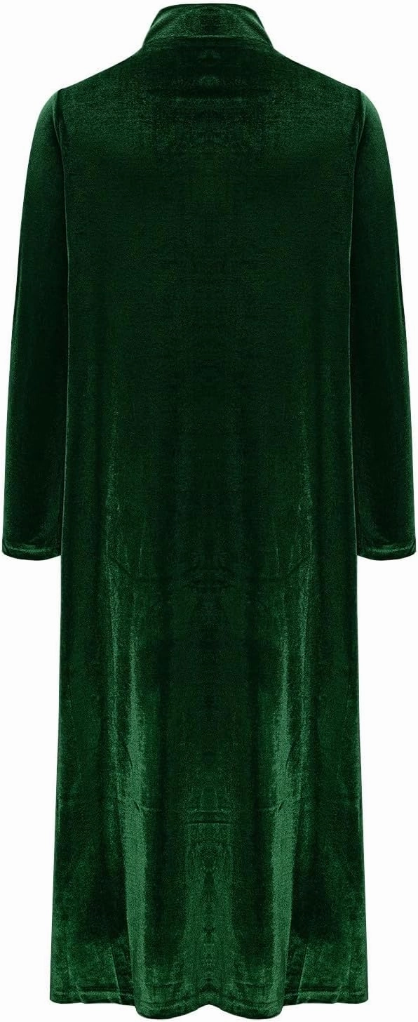 Midi Dresses for Women，Casual Velvet Spring Dresses Crewneck Loose Pleated Long Sleeve Dress for Date Night Wedding