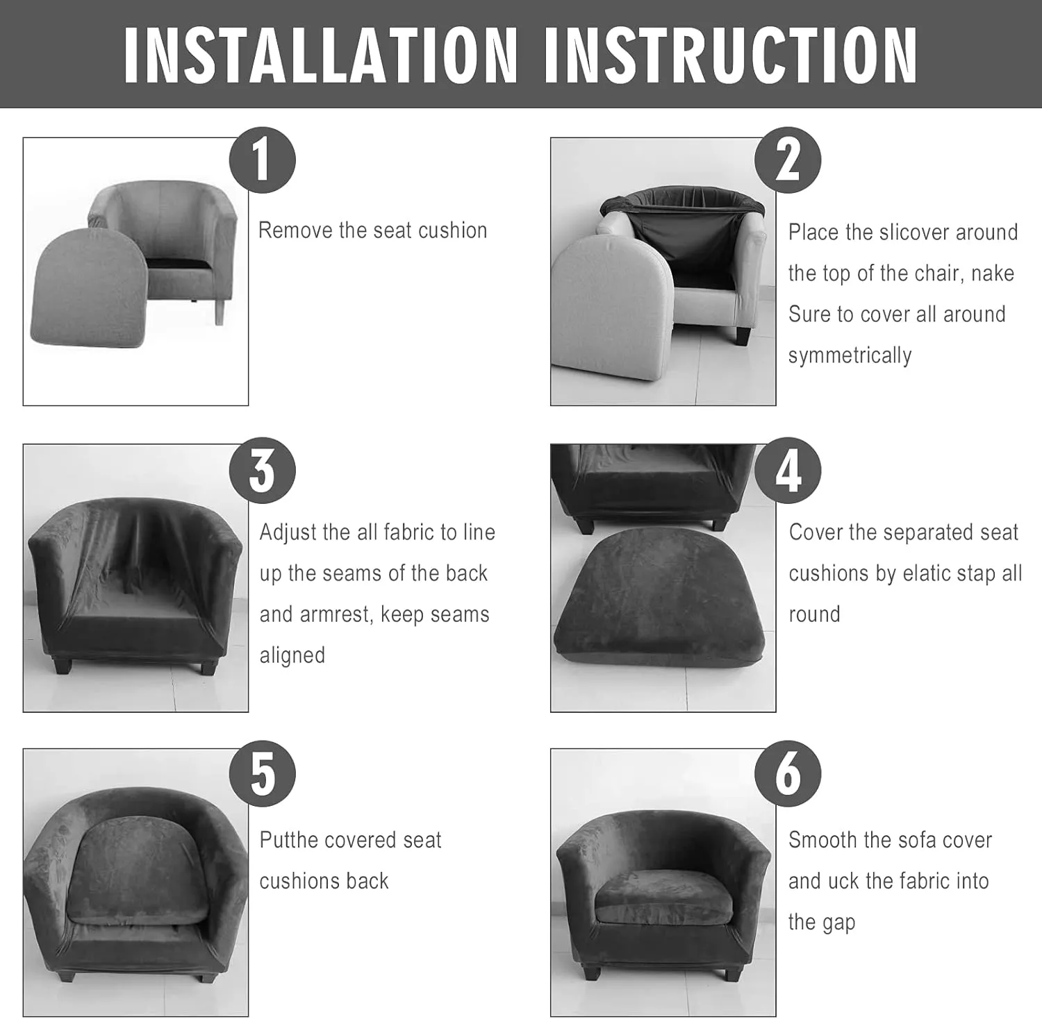 MIFXIN 2 Piece Velvet Tub Chair Covers with Cushion Cover Stretch Soft Removable Tub Chair Slipcovers Armchair Sofa Couch Furniture Protector Cover for Living Room Club Hotel (Pink)