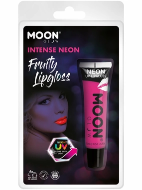Moon Glow Intense Neon UV Fruity Lipgloss, Pink  Wholesale