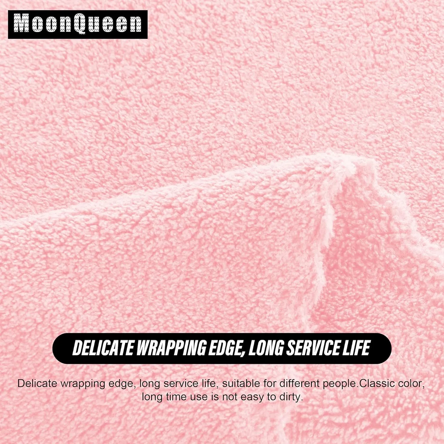 MOONQUEEN Ultra Soft Premium Washcloths Set - 12 x 12 inches - 24 Pack - Quick Drying - Highly Absorbent Coral Velvet Bathroom Wash Clothes - Use as Bath, Spa, Facial, Fingertip Towel (Pink)