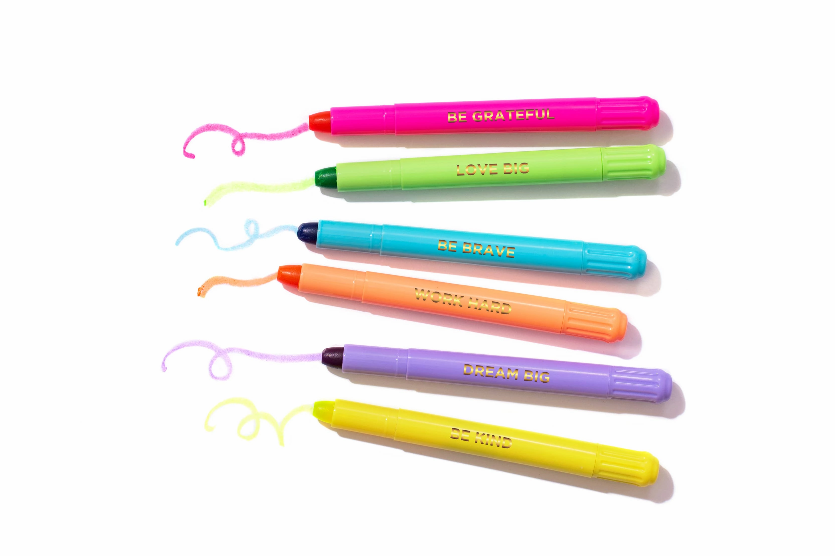 Motivational Wax Highlighter Set