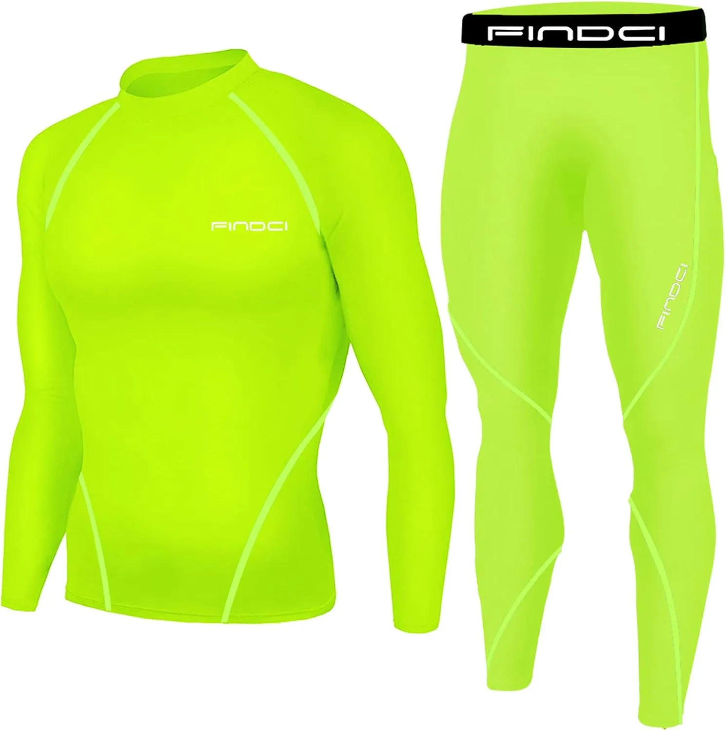 Muscularfit Men's Sports Running Set Compression Long Sleeve Athletic Tracksuit Quick-Dry Fitness Tracksuit Gym Yoga Suits