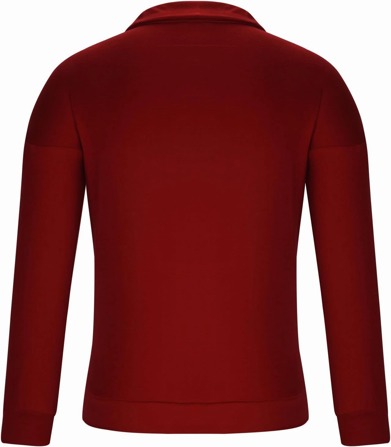 Muscularfit Mens Shirts Casual Long Sleeve Solid Button Down T-Shirts Lightweight Collar Polo Shirt Loose Pullover Henley Tee