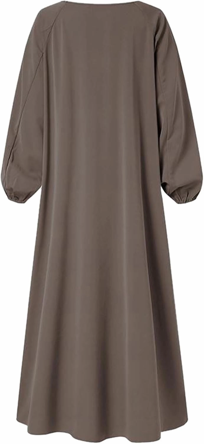 Muslim Dress for Women Classic Abaya Dress Dubai Robe Eid Prayer Clothes Islamic Muslim Robe Pakistani Kaftan Abaya