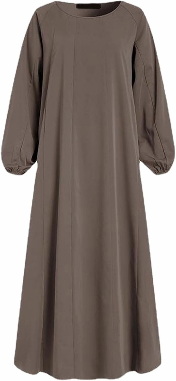 Muslim Dress for Women Classic Abaya Dress Dubai Robe Eid Prayer Clothes Islamic Muslim Robe Pakistani Kaftan Abaya