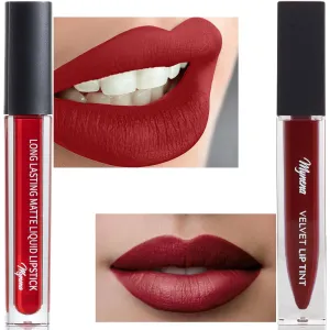Mynena Bright Matte Liquid Lipstick and Ink Velvet Lip Tint