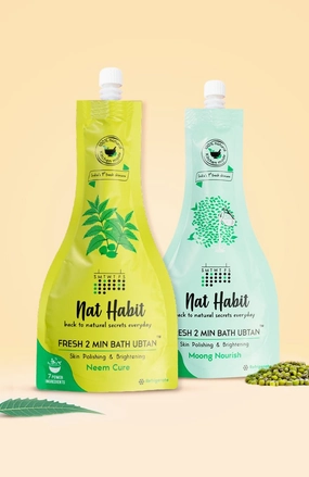 Neem Cure Bath Ubtan   Moong Nourish Bath Ubtan