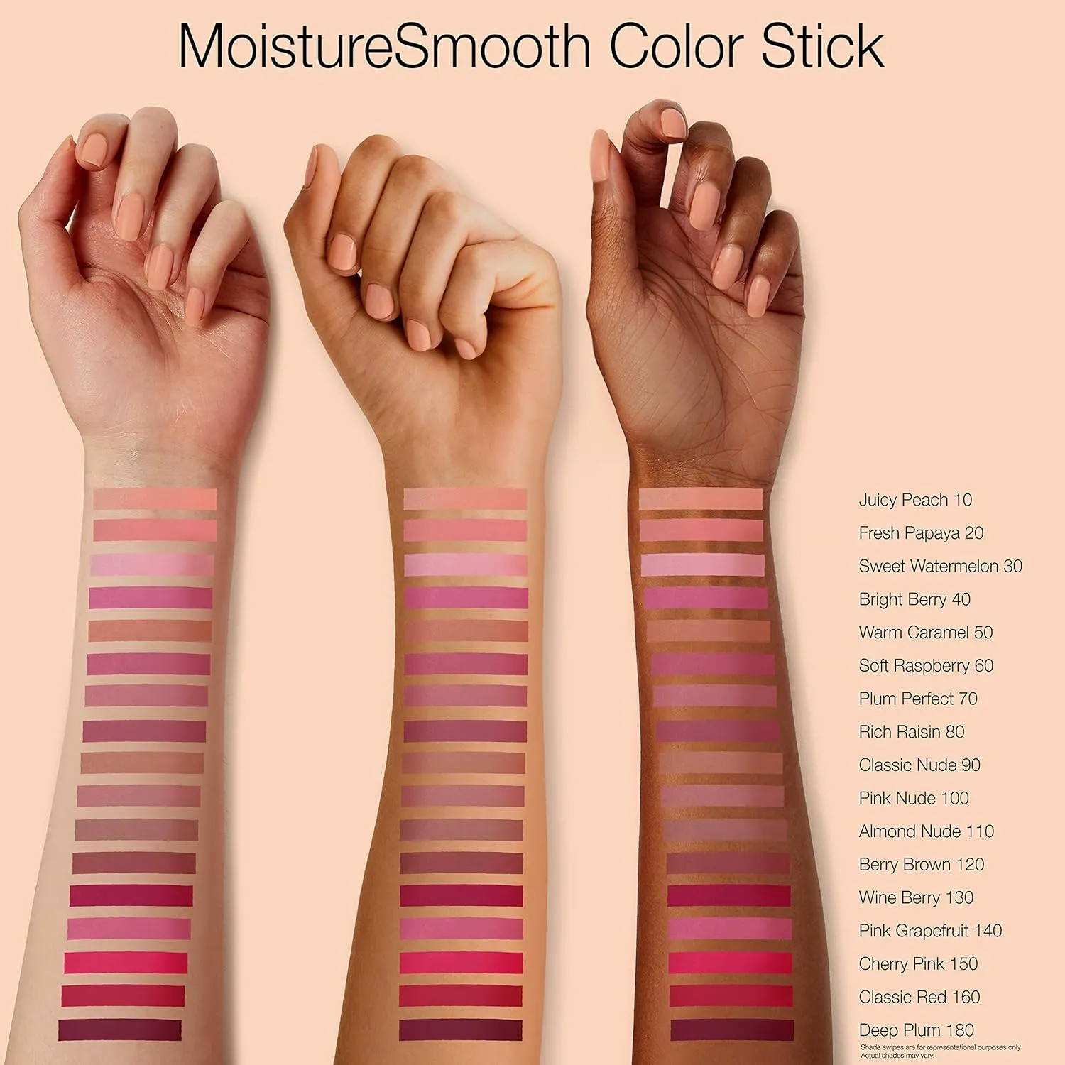 Neutrogena Moisturesmooth Color Stick, 130 Wine Berry.011 Oz. (Pack of 2)
