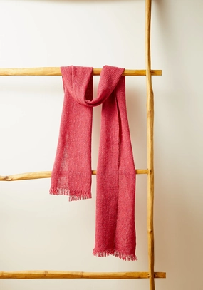 NEW Tweed Emphasize  Narrow Scarf - Fuchsia