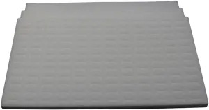 N'icePackaging 3 Qty USA Deluxe Ethereal White 144 Ring Foam Insert Display - for Trays/Jewelry Cases - Full Size 14 1/4" x 7 3/4" x 5/8"