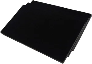 N'icePackaging 3 Qty USA Deluxe Midnight Black 144 Ring Foam Insert Display - for Trays/Jewelry Cases - Full Size 14 1/4" x 7 3/4" x 5/8"