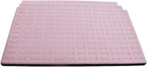 N'icePackaging 3 Qty USA Deluxe Pink Rose 144 Ring Foam Insert Display - for Trays/Jewelry Cases - Full Size 14 1/4" x 7 3/4" x 5/8"