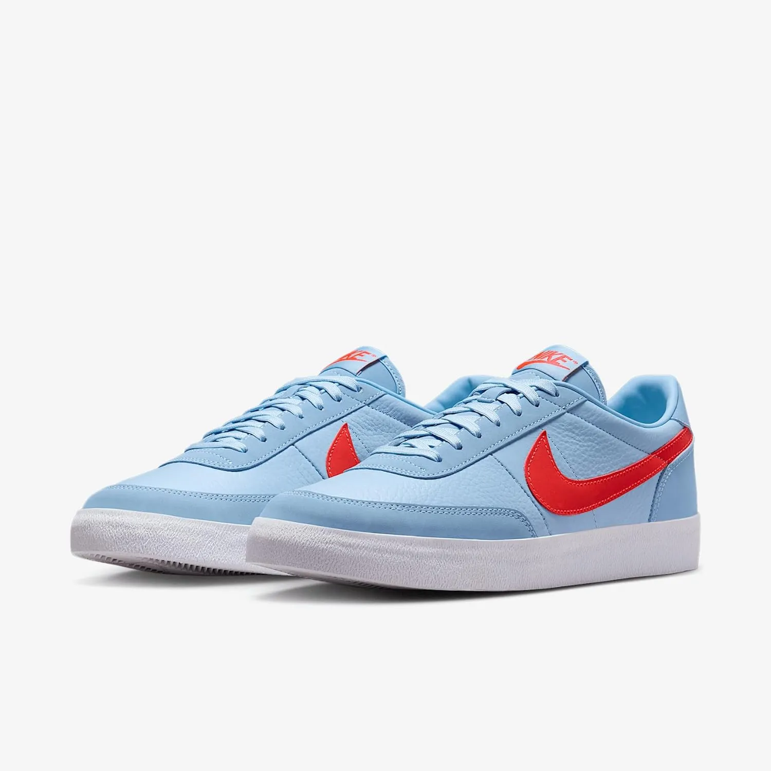 Nike Killshot 2 Leather Men's Shoes (HQ1657-400, Psychic Blue/Volt/Black/Bright Crimson)
