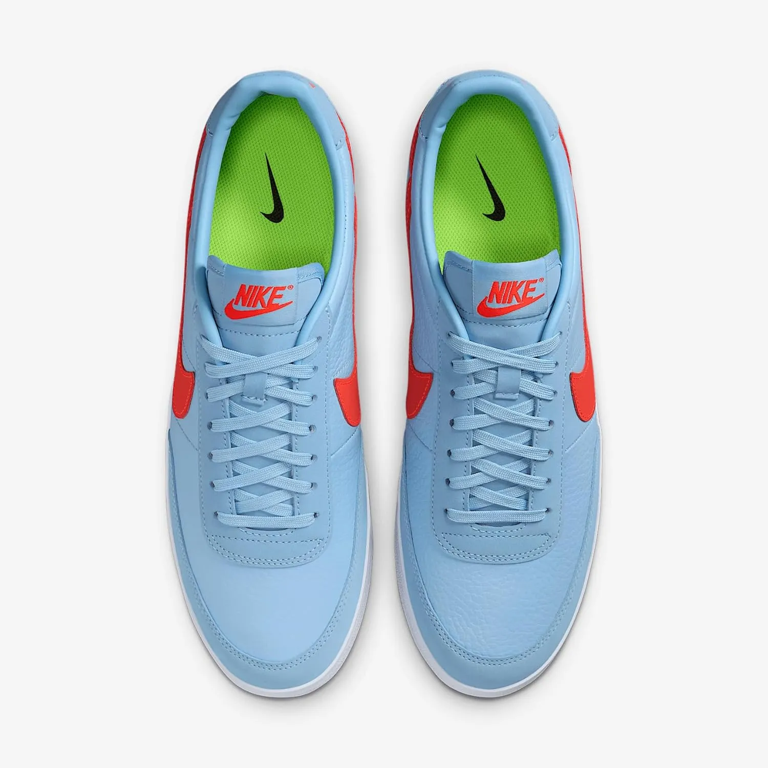 Nike Killshot 2 Leather Men's Shoes (HQ1657-400, Psychic Blue/Volt/Black/Bright Crimson)