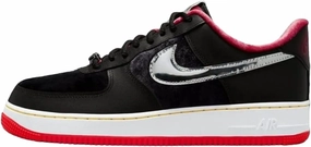 Nike Men's Air Force 1 Low Shoe, Black/University Red-tour Yell, 9