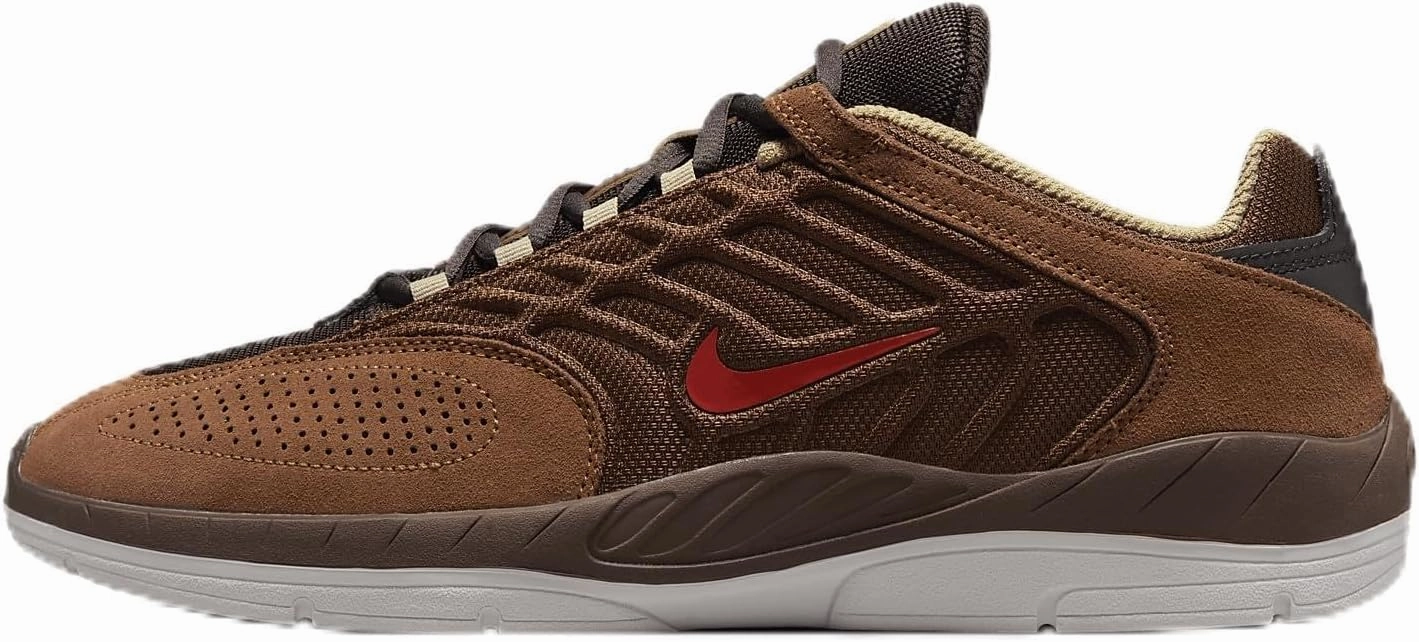 Nike SB Vertebrae Men's Shoes (FD4691-200, Cacao Wow/Light British Tan/Velvet Brown/Dragon Red) Size 8