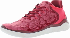 Nike Womens Free Run '18 Wild Velvet Fitness Running Shoes Red 7.5 Medium (B,M)
