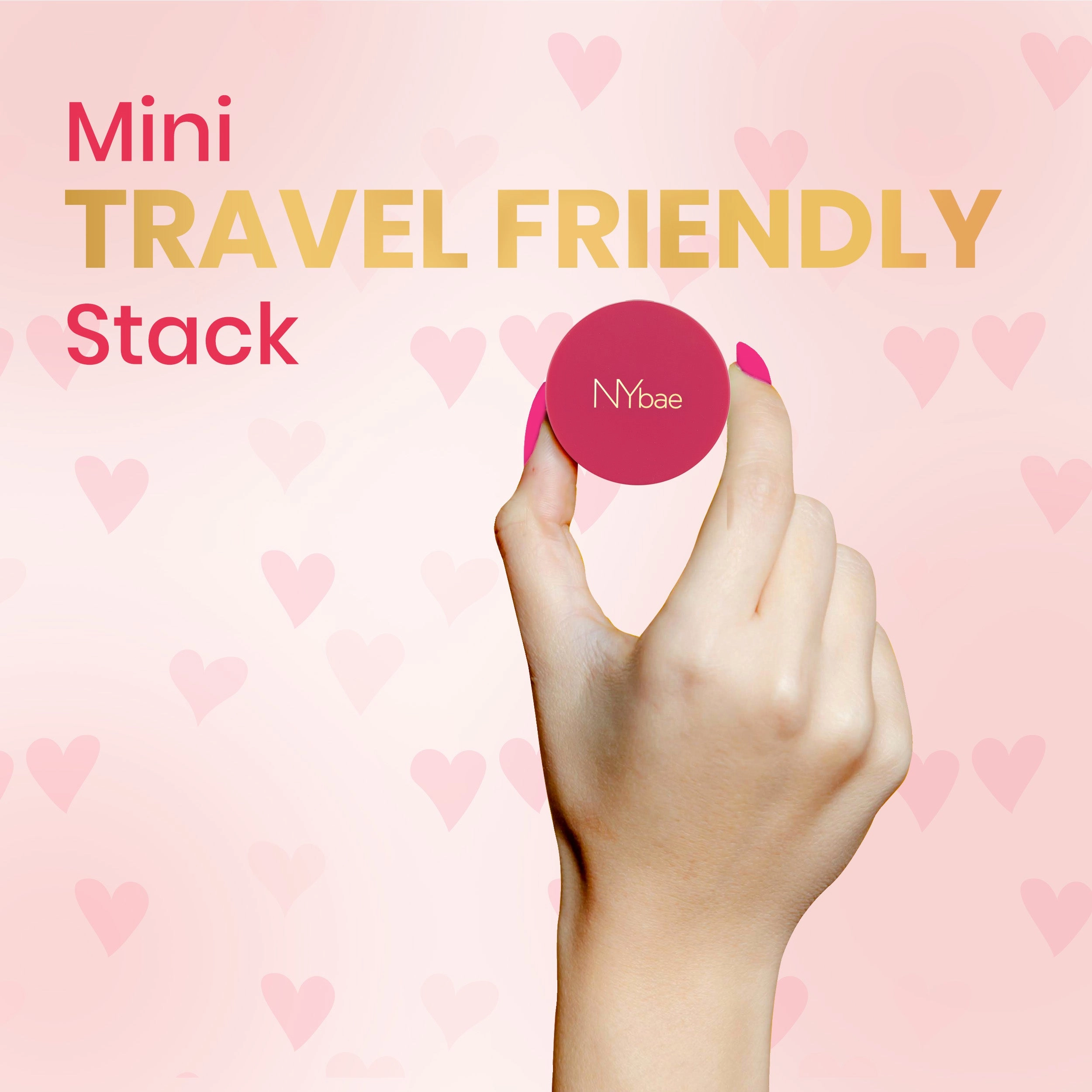NY Bae 3 in 1 Glam Stack | Blusher and Highlighter | Bronzer | Lip and Cheek Tint | Face Palette | Korean Beauty | Eyeshadow Palette | Makeup Kit - Coral Carnival 03