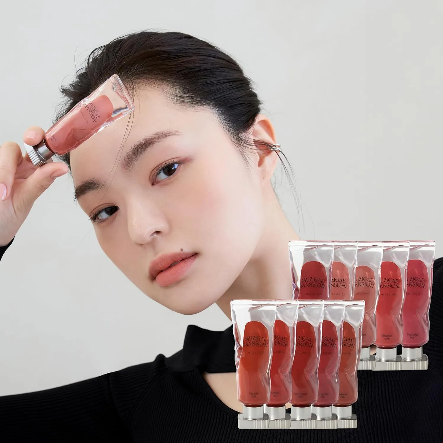 Objet Lip Stain (Unique Paint Tube Design) – Velvet Matte Tint, Long-Lasting Waterproof Lipstick, Hydrating Korean Makeup, Red & Rose Gloss, K-Beauty Tinted Lipstain (01 BARELY)