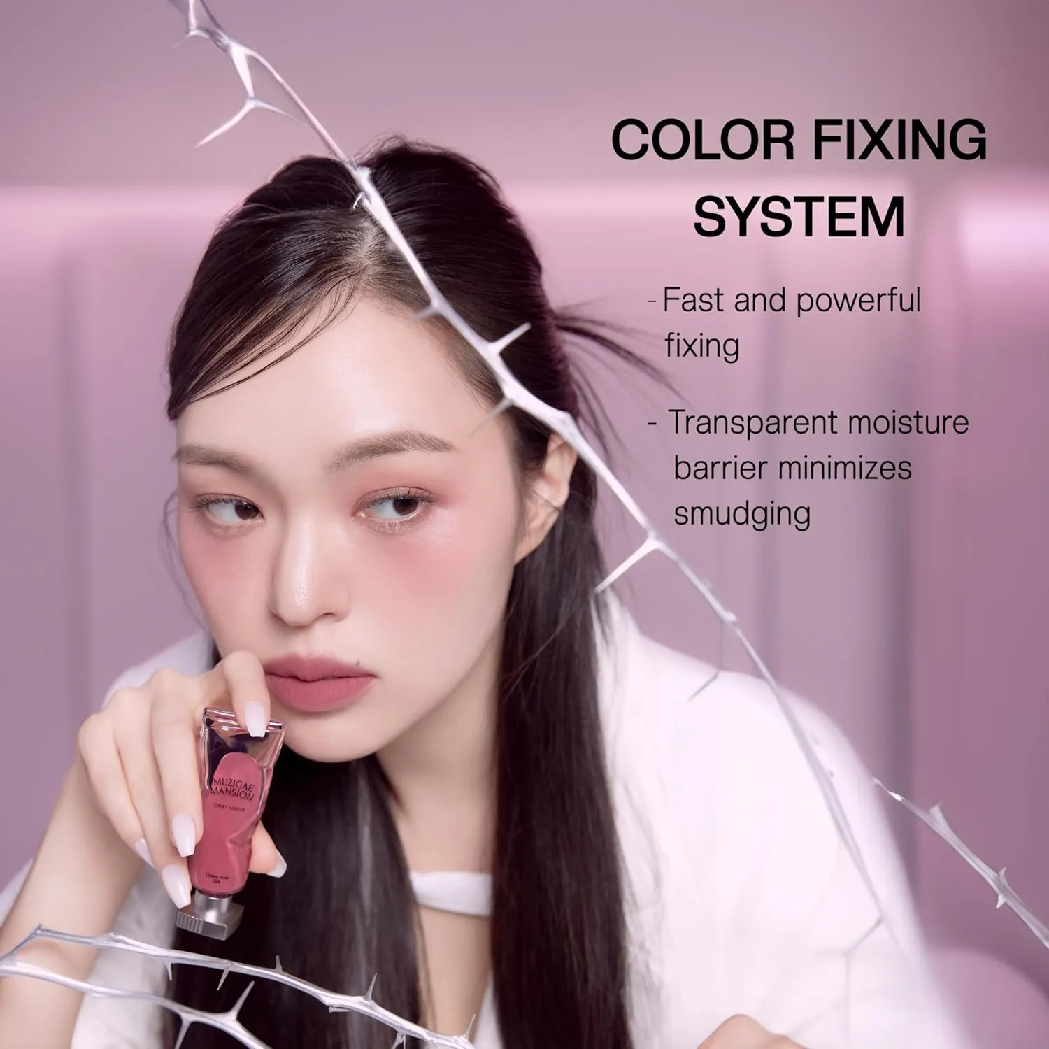 Objet Lip Stain (Unique Paint Tube Design) – Velvet Matte Tint, Long-Lasting Waterproof Lipstick, Hydrating Korean Makeup, Red & Rose Gloss, K-Beauty Tinted Lipstain (01 BARELY)