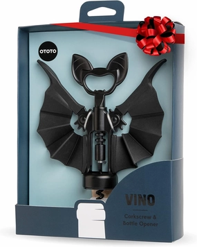 OTOTO 2-in-1 Wine & Beer Opener, Goth Halloween Gifts, Gothic Wine Accessories & Gifts for Wine Lovers, Spooky Corkscrew Bottle Opener, Wine Accessories, Wine Gifts, Cool Kitchen Gadgets (Vino)
