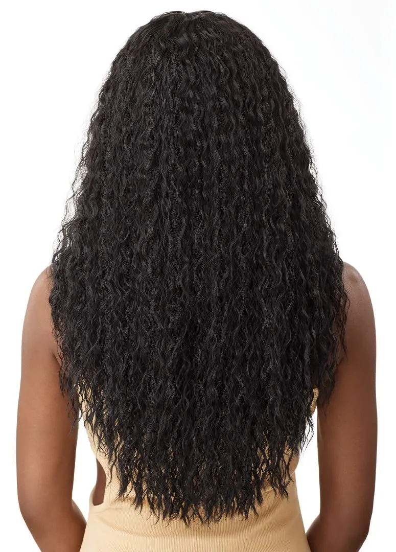 Outre - 5x5 Lace Closure Wig - Human Hair Blend - Peruvian Water Wave 24" (DRFF RED VELVET)