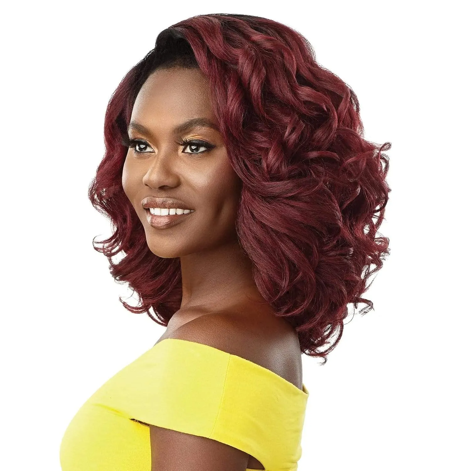 Outre Converti Cap Synthetic Wig - LADY LIONESS (1B Off Black)