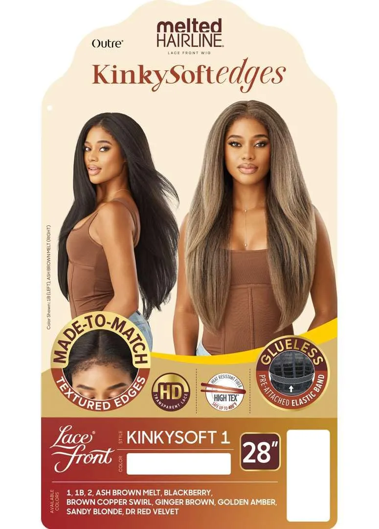 Outre Melted Hairline - Kinky Soft Edges - Kinky Soft 1 (DR RED VELVET)