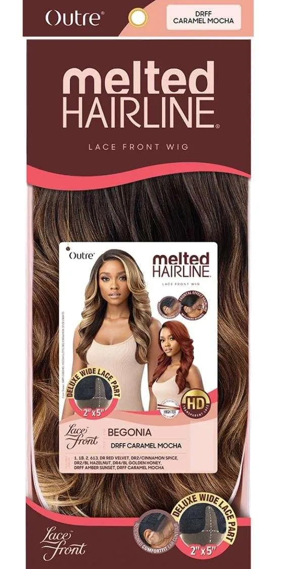 Outre Synthetic Melted Hairline HD Lace Front Wig - BEGONIA (DR RED VELVET)