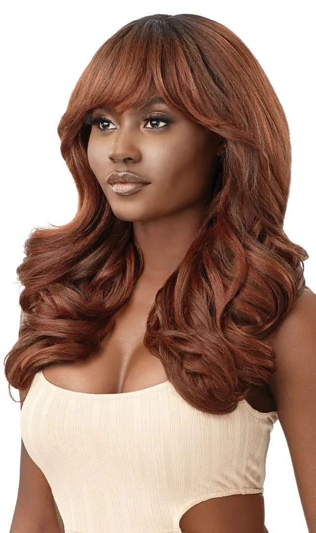 Outre Wigpop Synthetic Full Wig - JASMIYAH (Color:DR RED VELVET)