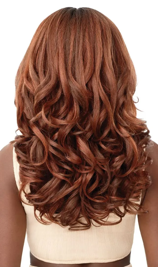 Outre Wigpop Synthetic Full Wig - JASMIYAH (Color:DR RED VELVET)