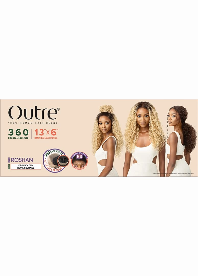 Outre 360 Frontal Lace Wig 13"x6" Hand Tied Lace Frontal ROSHAN (DR Red Velvet)