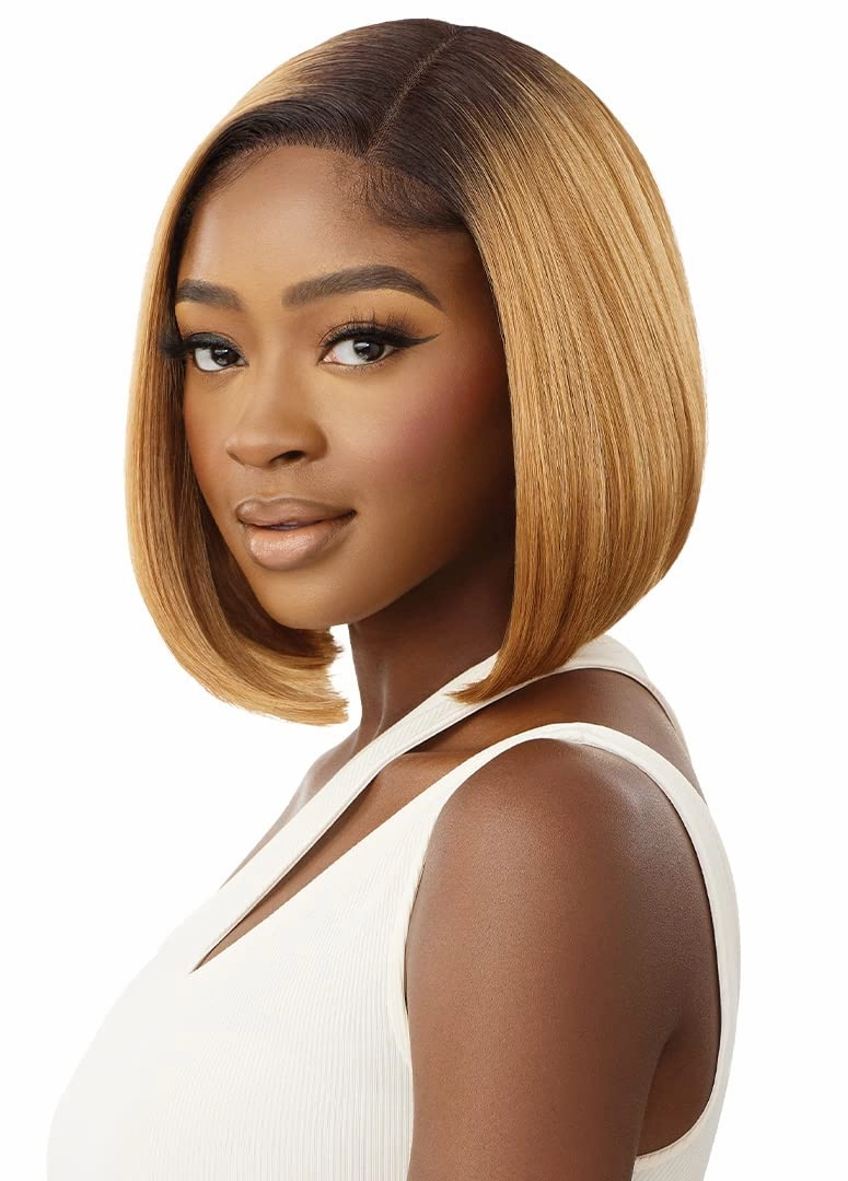 Outre - Lace Front Wig - Sleeklay Part - PERI (DR4/GOLDEN HONEY BLONDE)
