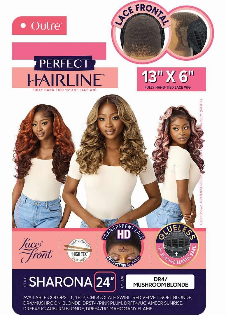 Outre Lace Front Wig - Perfect Hair Line 13X6 - Sharona (RED VELVET)