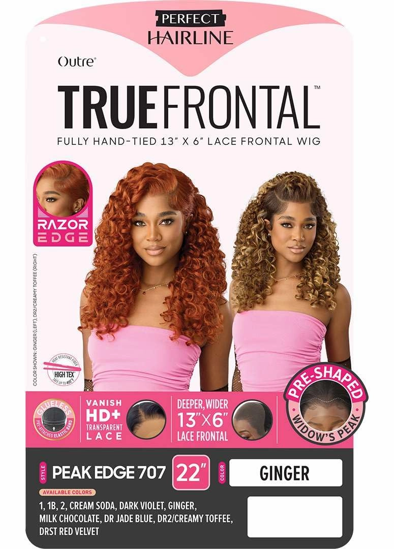 Outre Lace Front Wig -Perfect Hair Line 13X6 - True Frontal Peak Edge 707 (DRST RED VELVET)