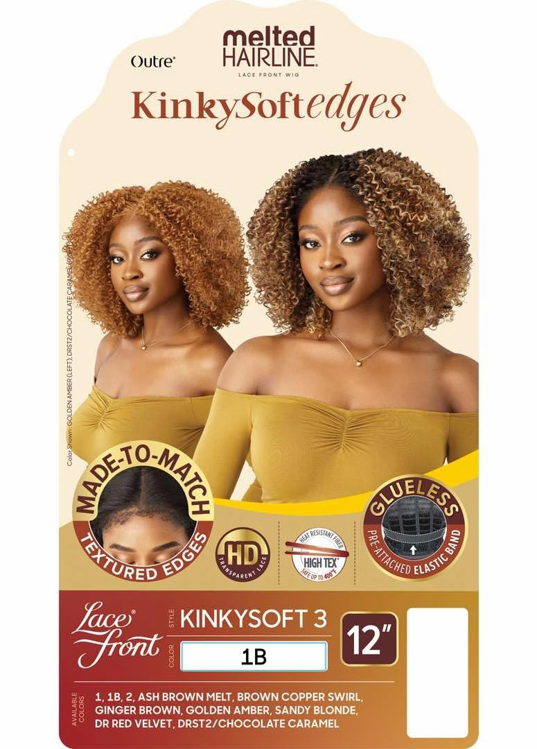 Outre Melted Hairline - Kinky Soft Edges - Kinky Soft 3 (DR RED VELVET)