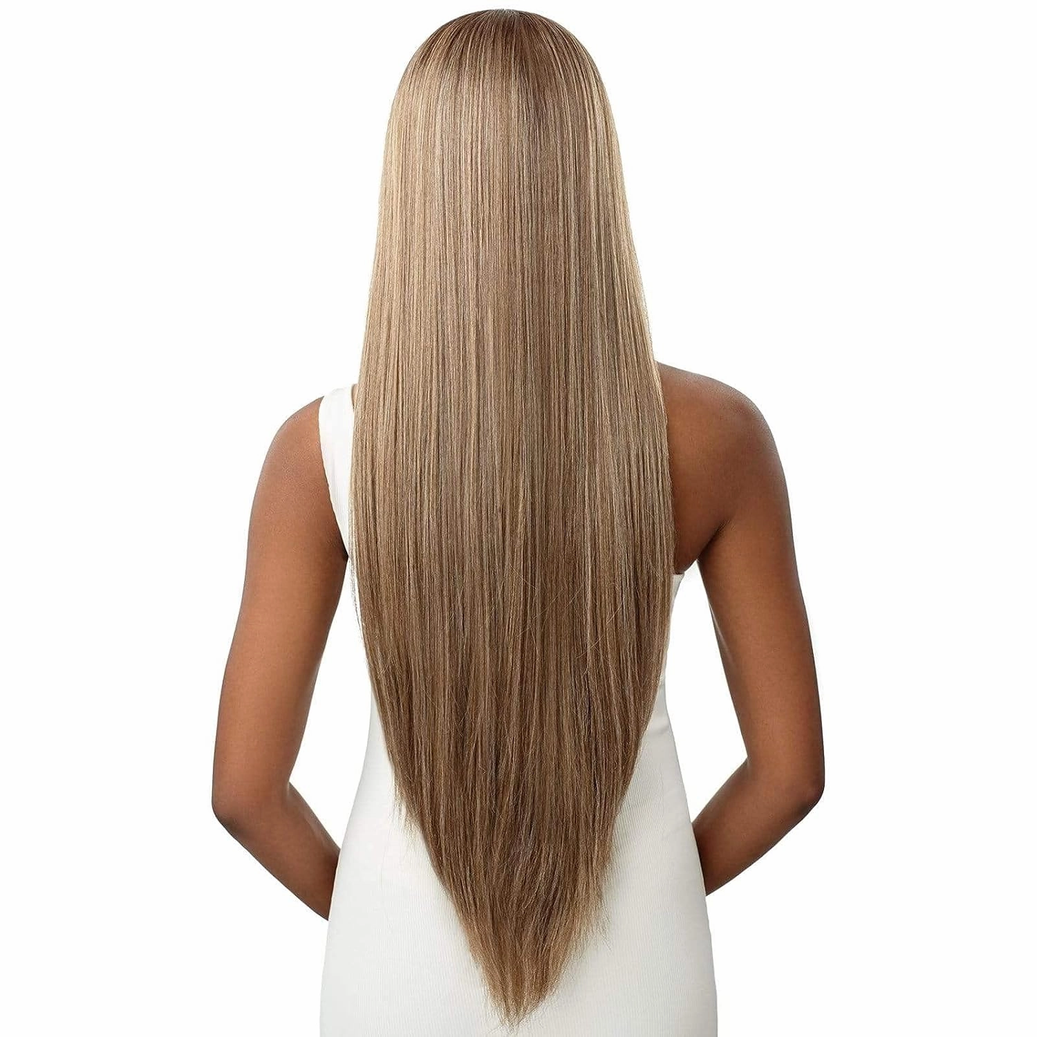 Outre Sleek Lay Part Synthetic Lace Front Wig - ELMIRAH 34 (DR2/CINAMON SP)