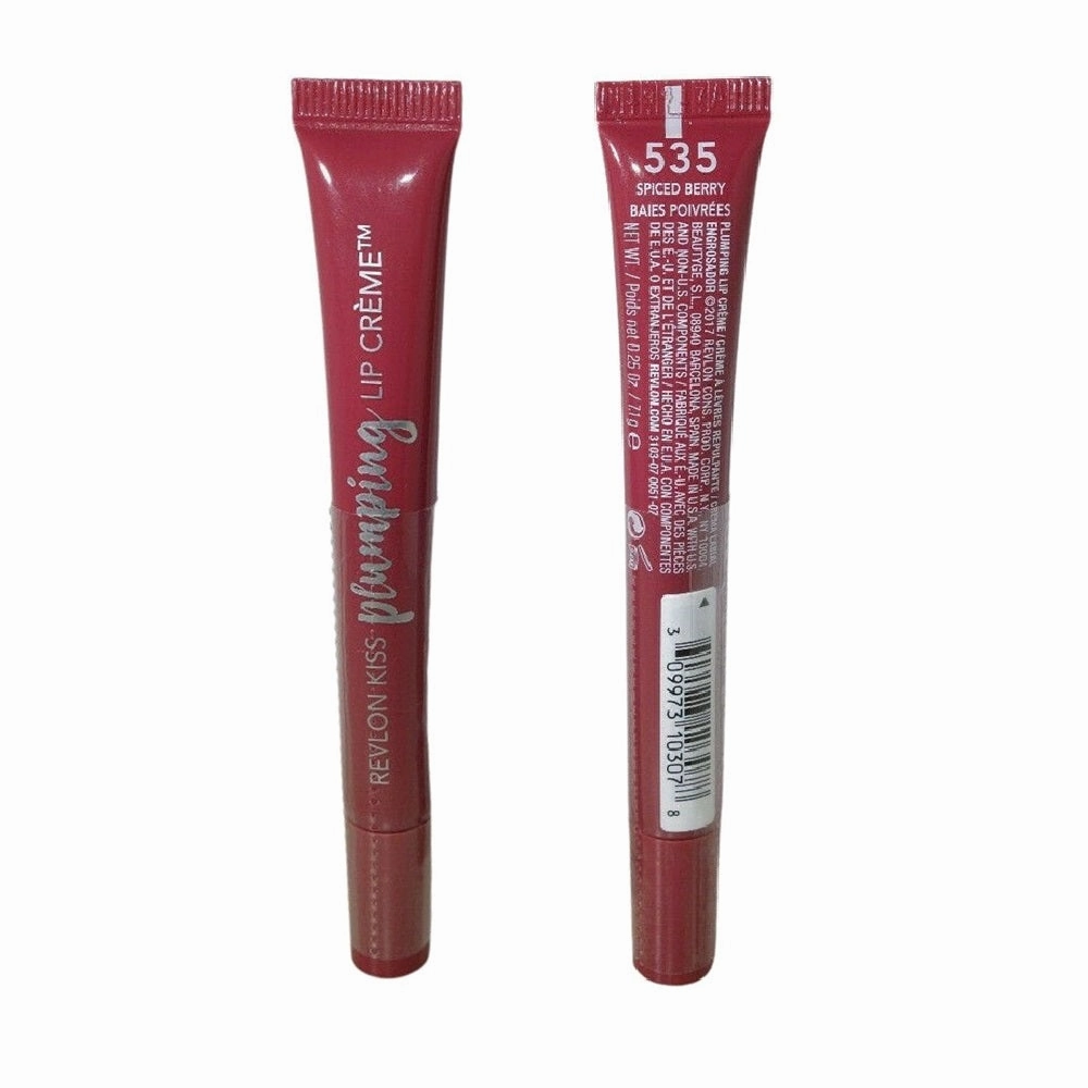 Pack of 2 Revlon Kiss Plumping Lip Creme, Spiced Berry 535