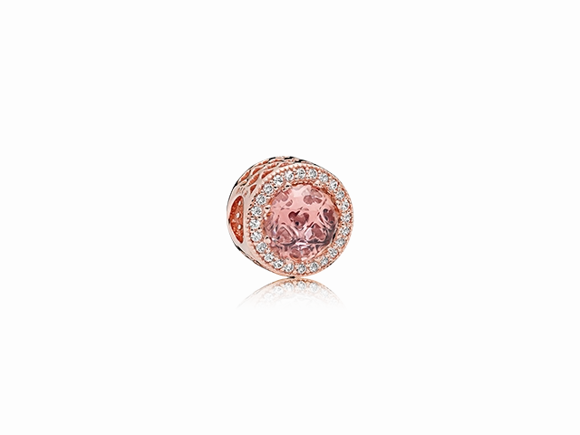 Pandora Rose Radiant Hearts Charm Pink Crystal 781725NBP