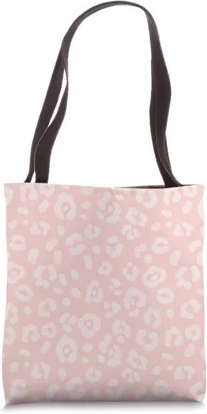 Pastel Pink - Chic Elegant Leopard Animal Print Pattern Tote Bag