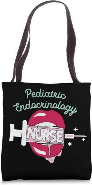 Pediatric Endocrinology Nurse RN Endocrine Nursing Hot Lips Tote Bag