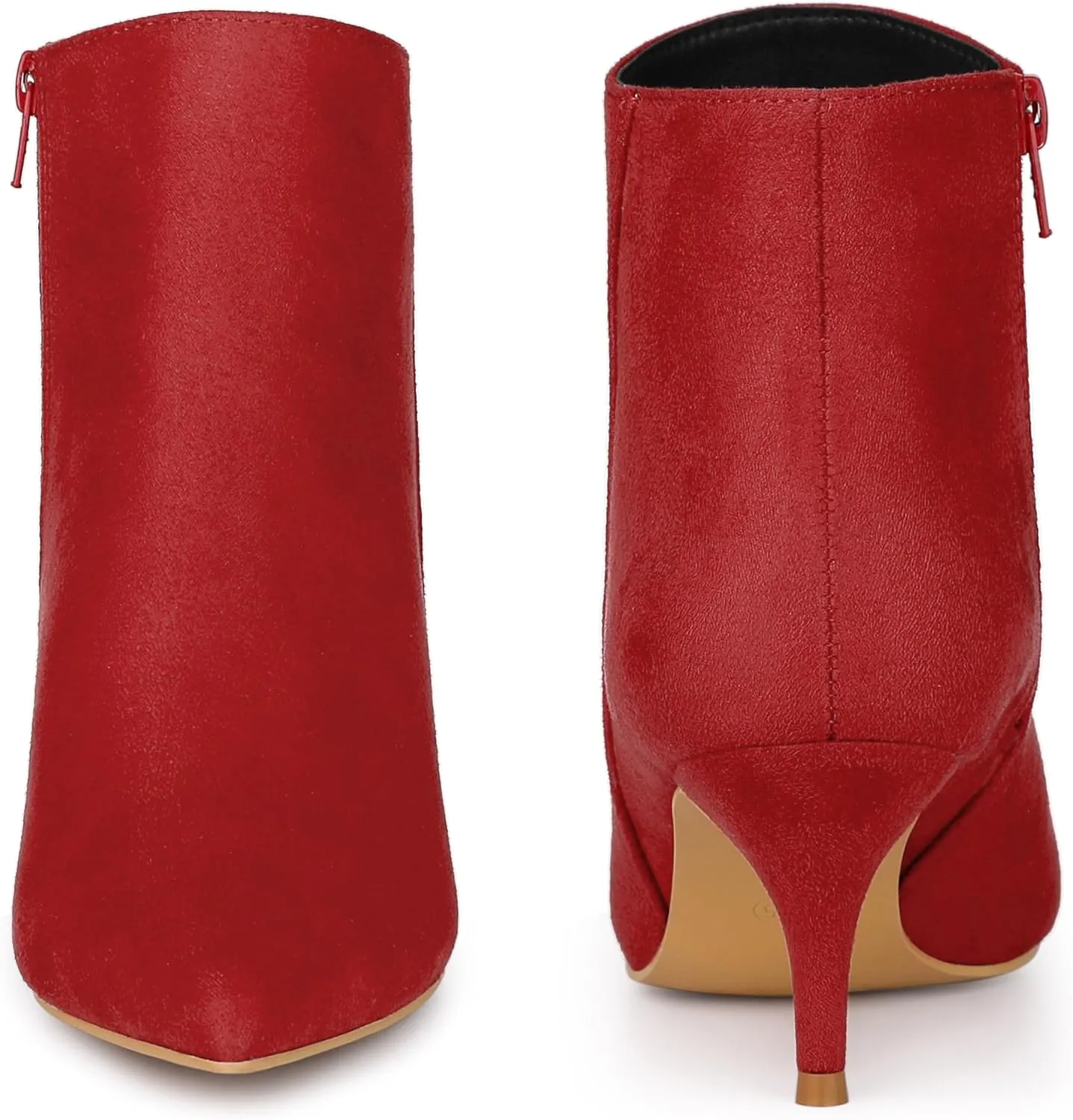 Perphy Pointed Toe Kitten Heels Ankle Booties Stiletto Heels Ankle Boots for Women